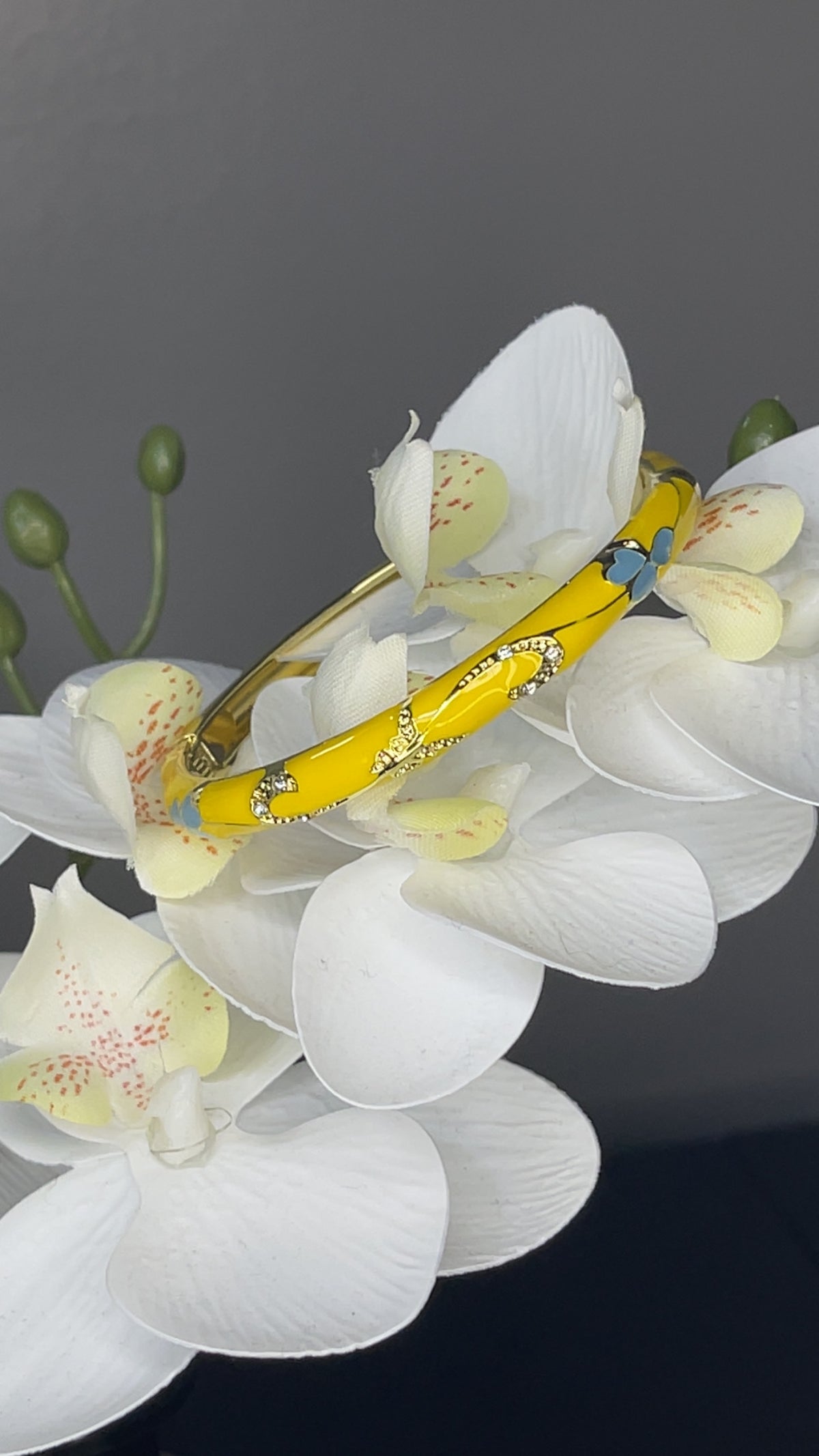 Sunshine Blossom Crystal Bangle