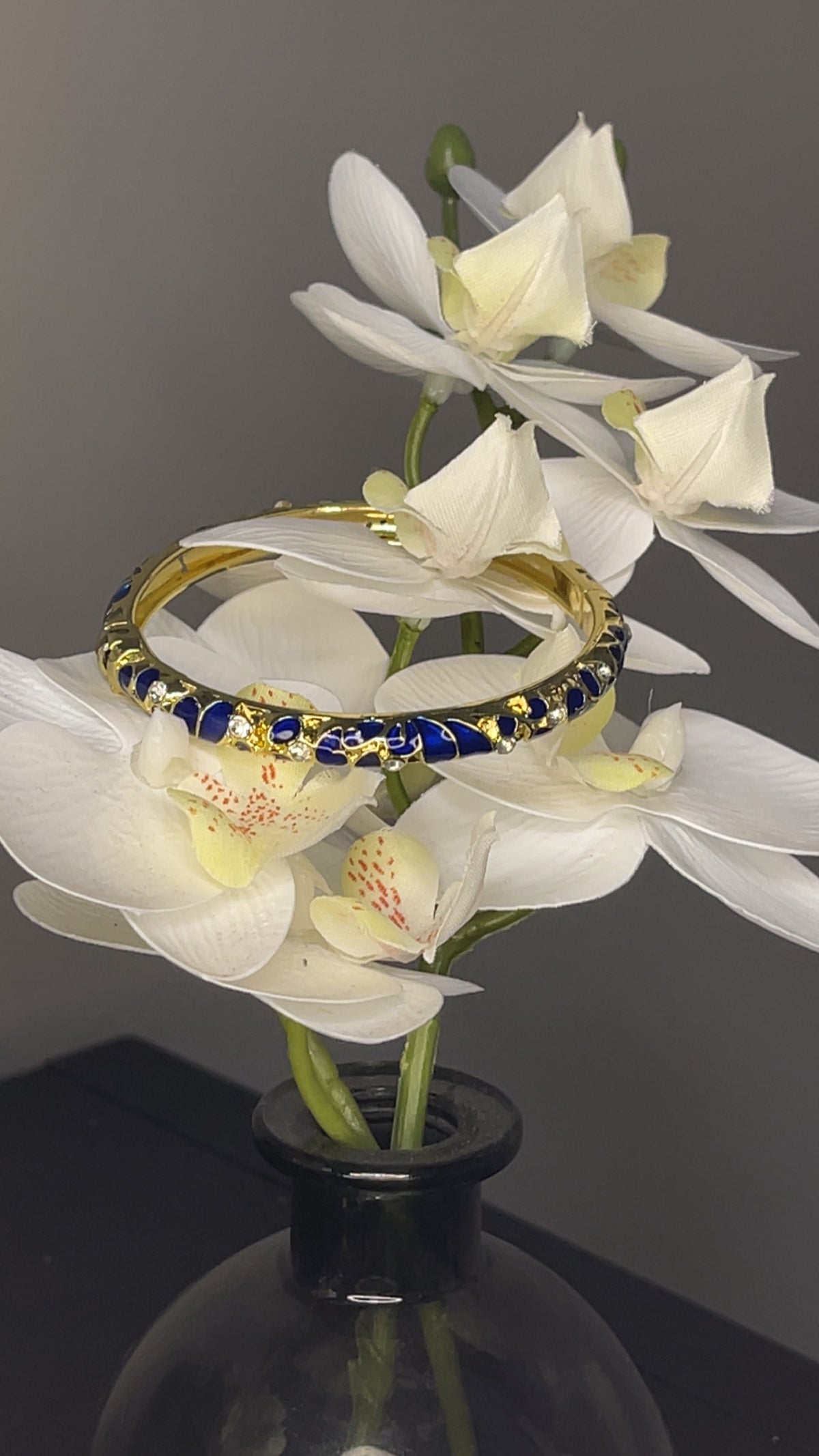 Royal Sapphire Crystal Bangle