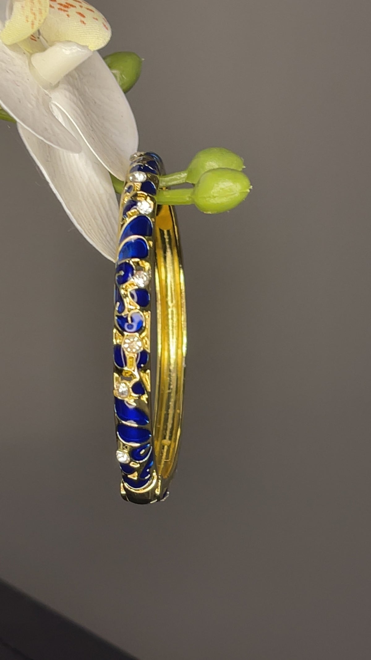 Royal Sapphire Crystal Bangle