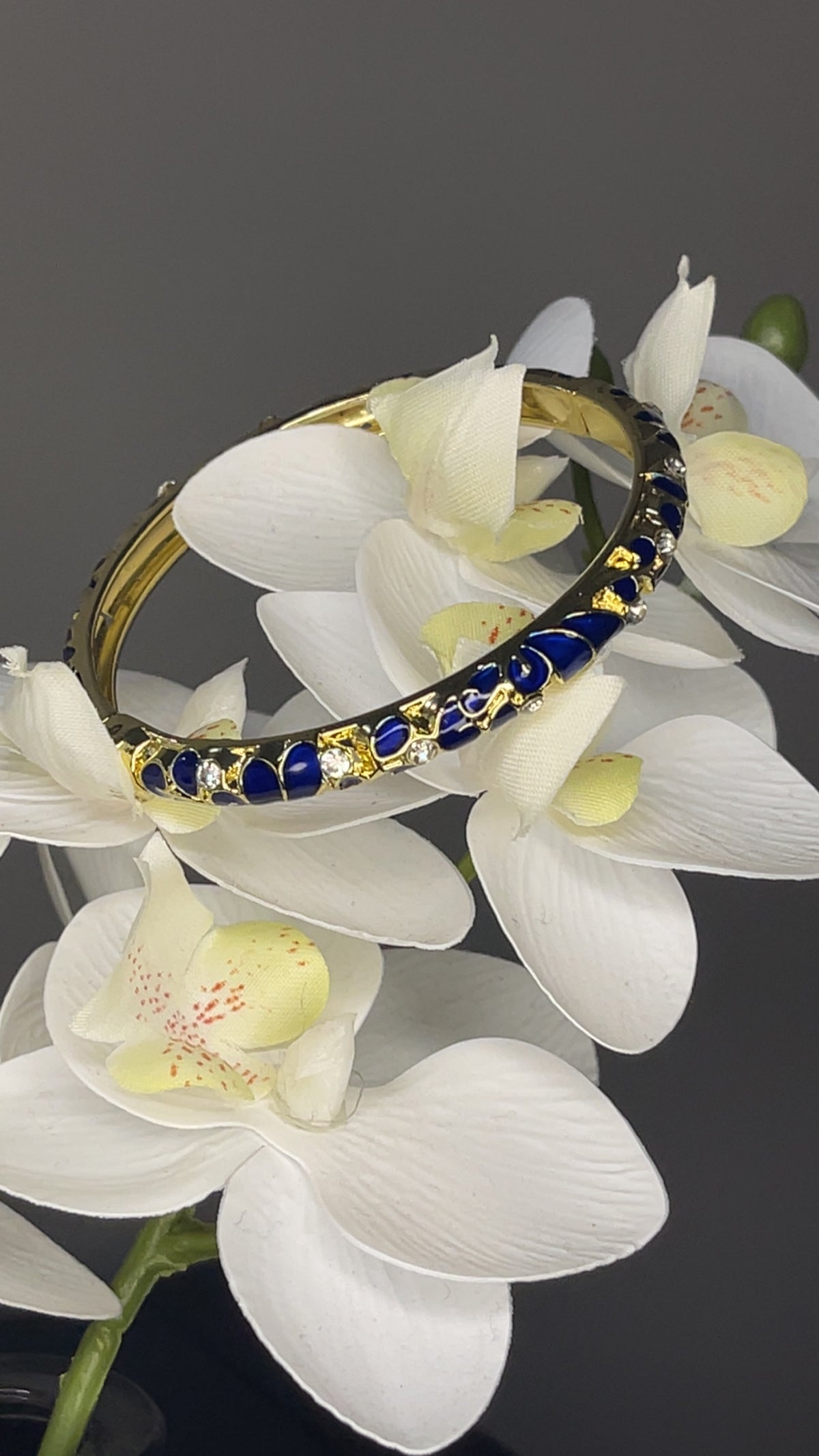 Royal Sapphire Crystal Bangle
