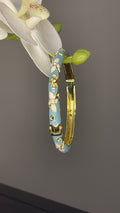 Sky Blue Crystal Bangle