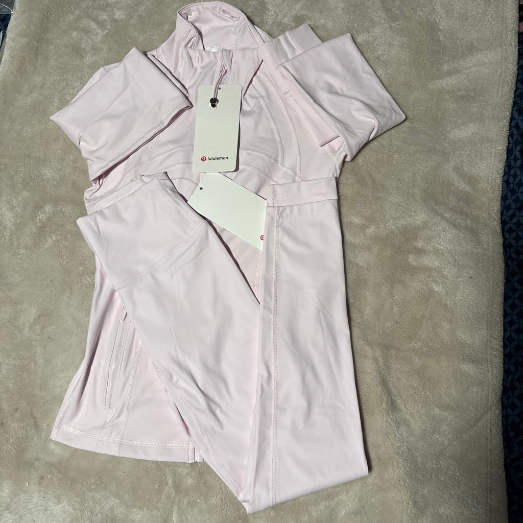Lululemon athletica zip-up jacket set.