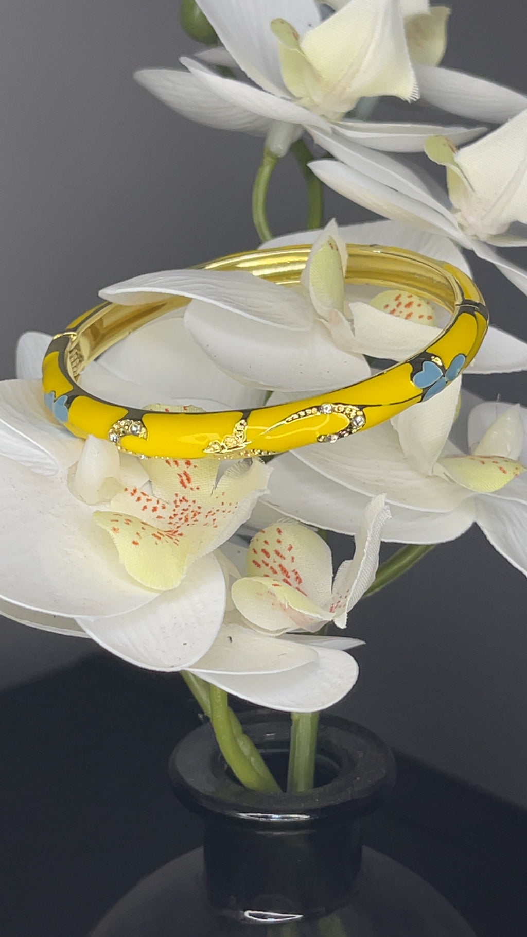 Sunshine Blossom Crystal Bangle