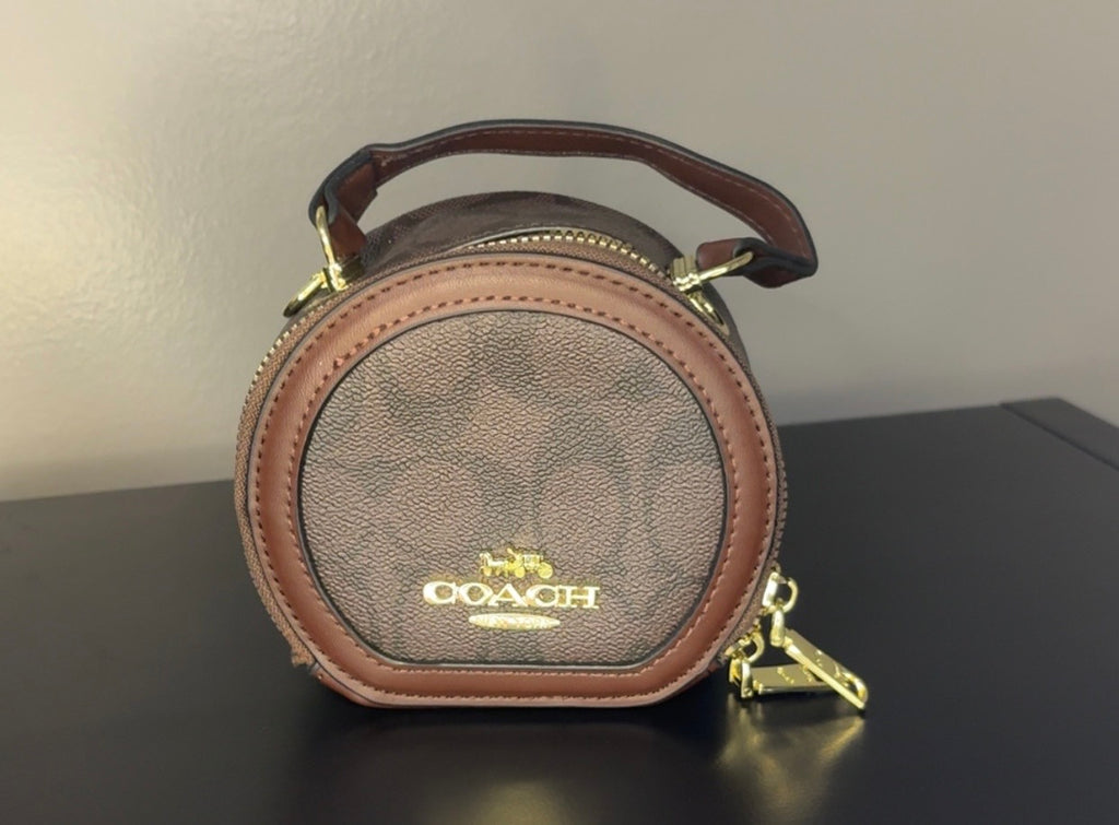Round coach mini crossbody bags