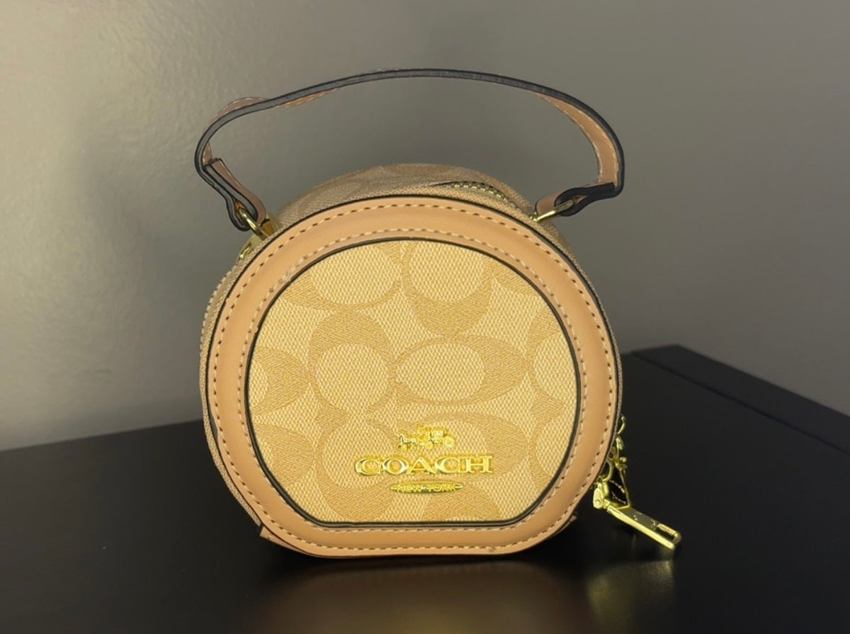 Round coach mini crossbody bags