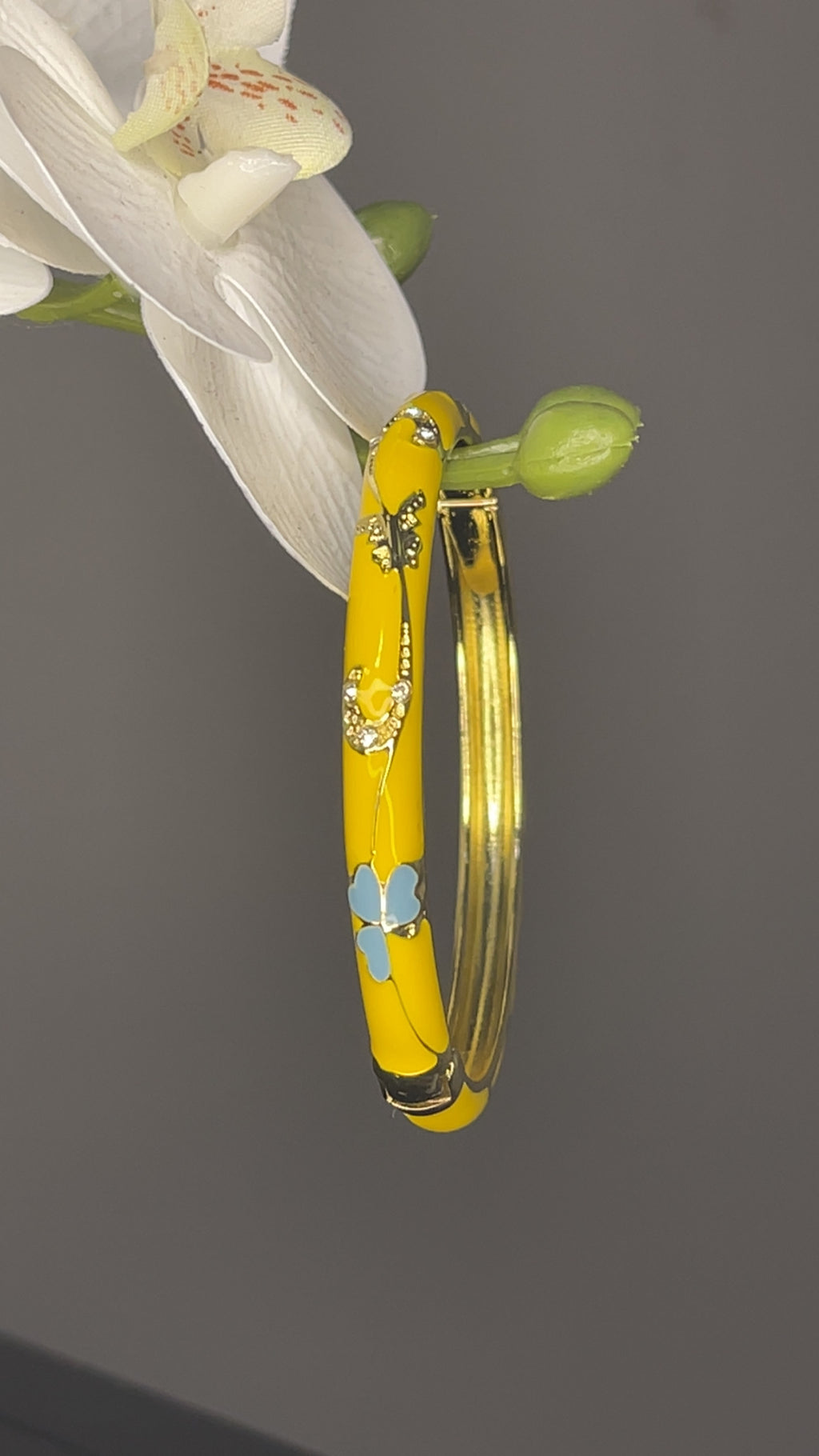 Sunshine Blossom Crystal Bangle