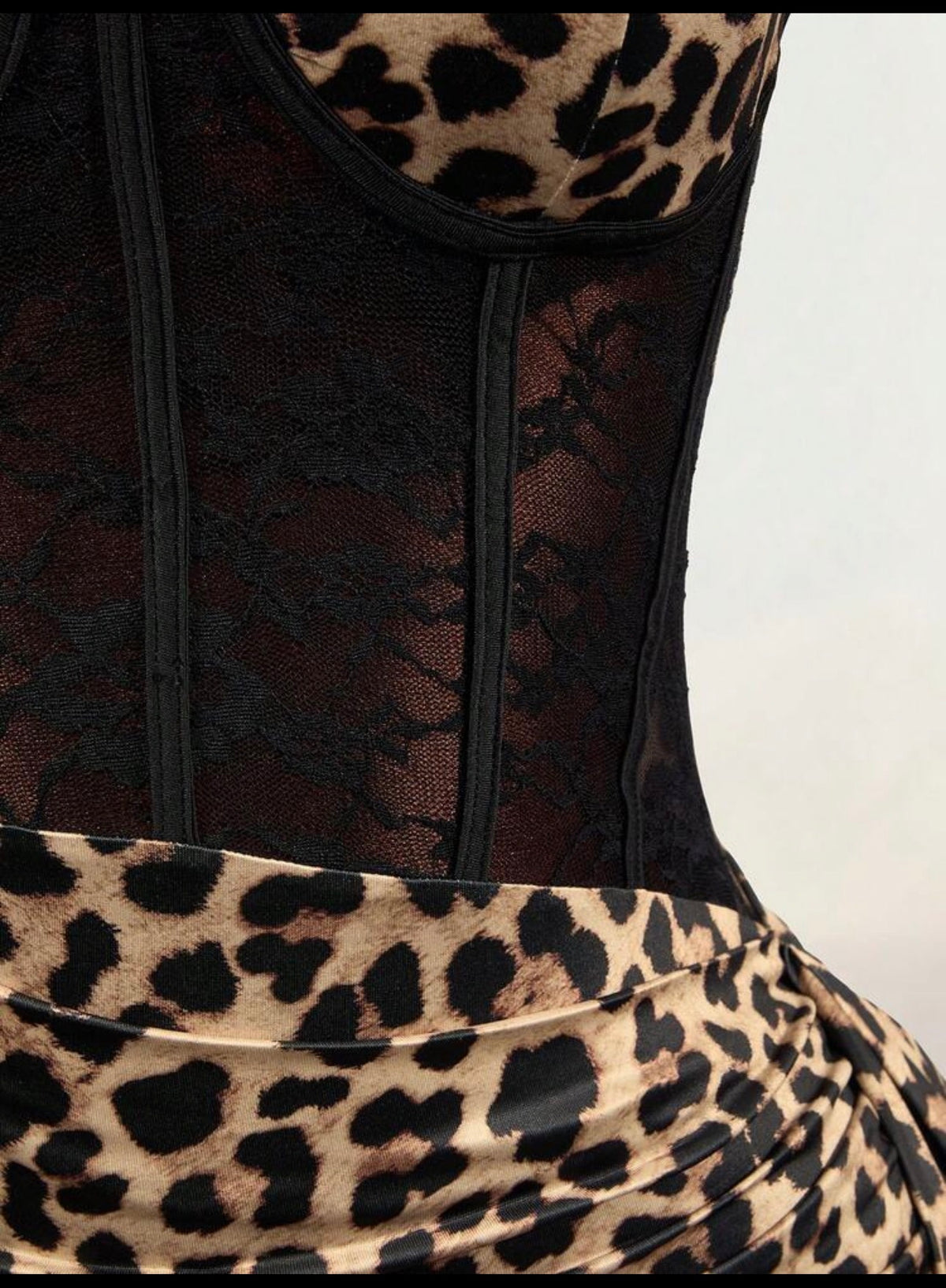 Wild Nights Leopard Print Slip Dress