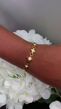 Cosmic Charm Gold Star Bracelet