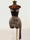 Wild Nights Leopard Print Slip Dress